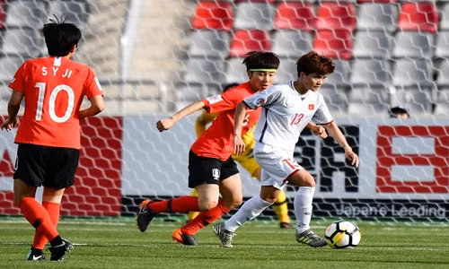 Đội tuyển nữ Việt Nam vẫn chưa thể đặt chân tới World Cup 2018. Ảnh: AFC.