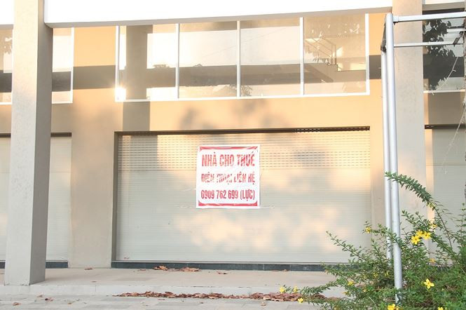 Treo biển cả năm trời nhưng cũng không có ai đến thuê. Thậm chí, những mảnh đất trống được phân lô bán nền trước đây nay bỏ không, người dân tận dụng mua gia súc như dê, heo, trâu, bò về chăn thả.