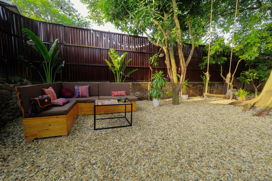 Góc thư giãn ngoài trời.