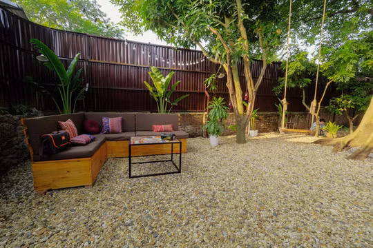 Góc thư giãn ngoài trời.