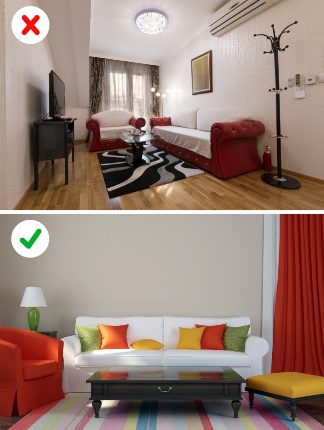 Giường ngủ với bàn ngủ cạnh giường, tủ quần áo và tủ để đồ cùng phong cách...là những cặp nội thất đã trở nên lỗi thời. Nội thất theo bộ khác nhau trở thành xu hướng trong thiết kế căn hộ.