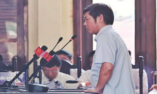 Ông Trần Văn Thắng trong phiên toà chiều 24/5. Ảnh: TTVN