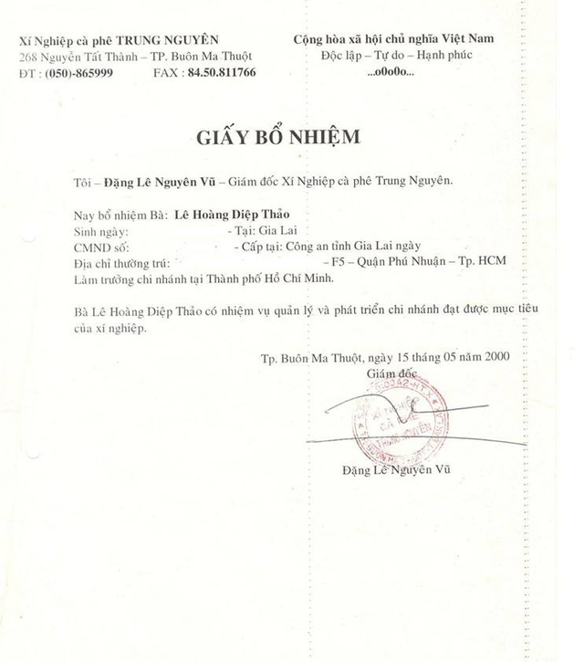 Ba Diep Thao hoi tuong 