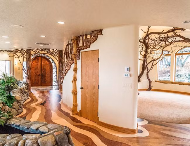 Khu trồng cây xanh trực tiếp trong nhà