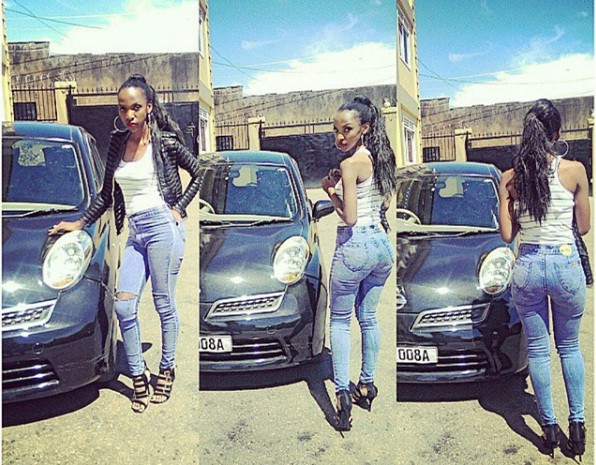 Tiểu thư nhà giàu Uganda thường xuyên khoe ảnh chụp cùng siêu xe. Ảnh: Instagram.