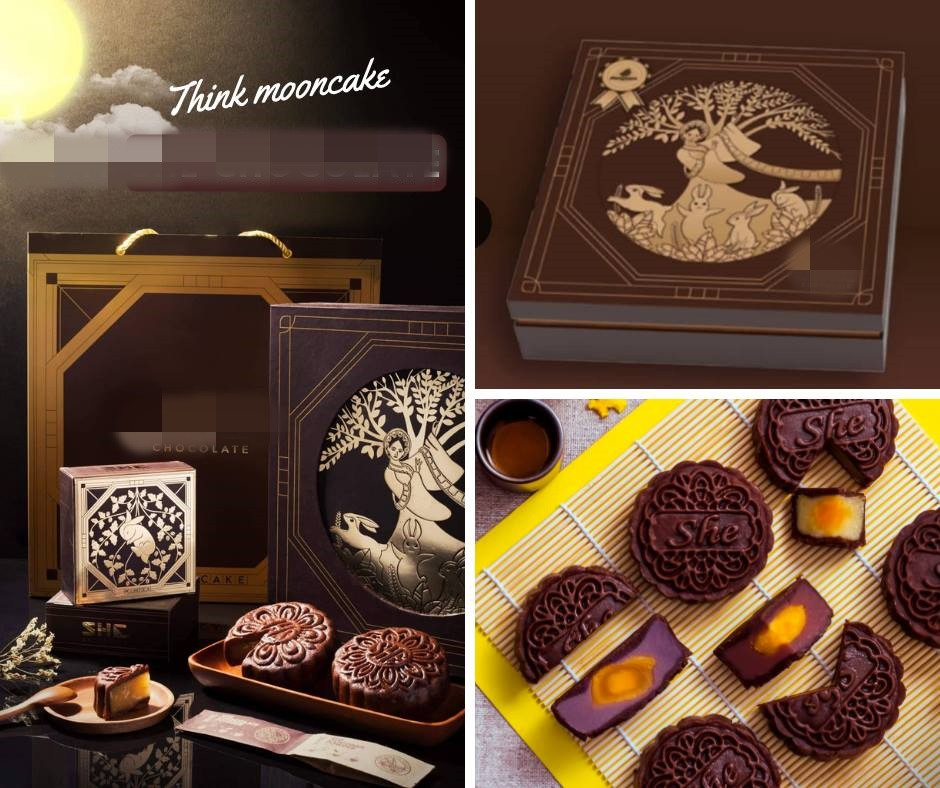 Bánh trung thu chocolate mới lạ và sang trọng. Ảnh: Bánh Trung Thu Chocolate SHE.