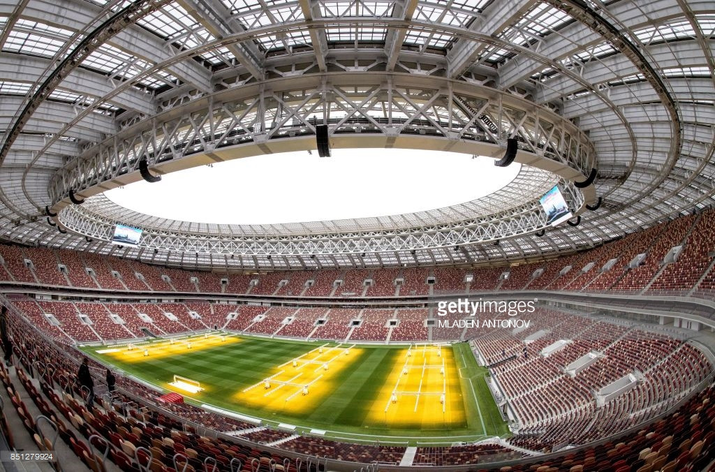 Được xây dựng từ năm 1955, sân vận động Luzhniki có sức chứa 81.000 chỗ ngồi. Ảnh: Getty Images.