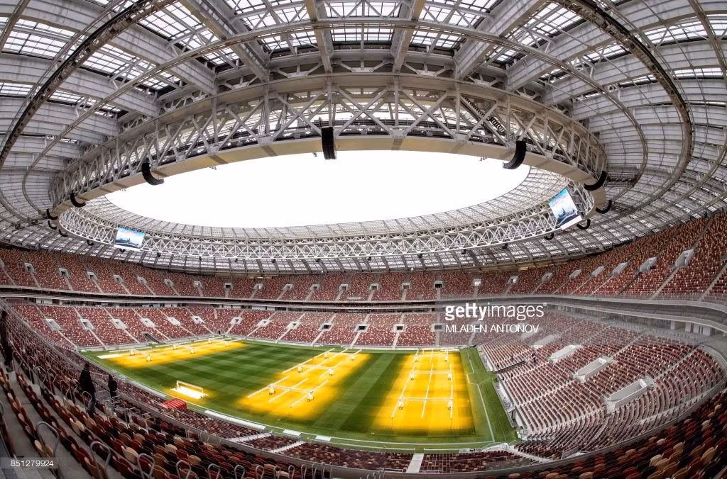 Được xây dựng từ năm 1955, sân vận động Luzhniki có sức chứa 81.000 chỗ ngồi. Ảnh: Getty Images.