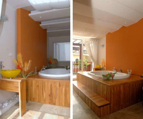 Không gian thư giãn trên tầng 4 của ngôi nhà. Nguồn ảnh: Song Phát Contrustion.