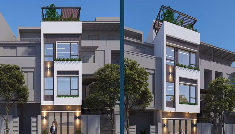 Chỉ với 40m2/sàn song ngôi nhà phố 3 tầng vẫn thông thoáng và thoải mái trong sử dụng. Ảnh: Arcviet.