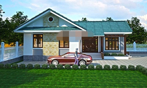 Việc sử dụng ngói bê tông với nhiều màu sắc khác nhau đem lại hiệu quả thẩm mĩ cho từng công trình. Ảnh: Angcovat.