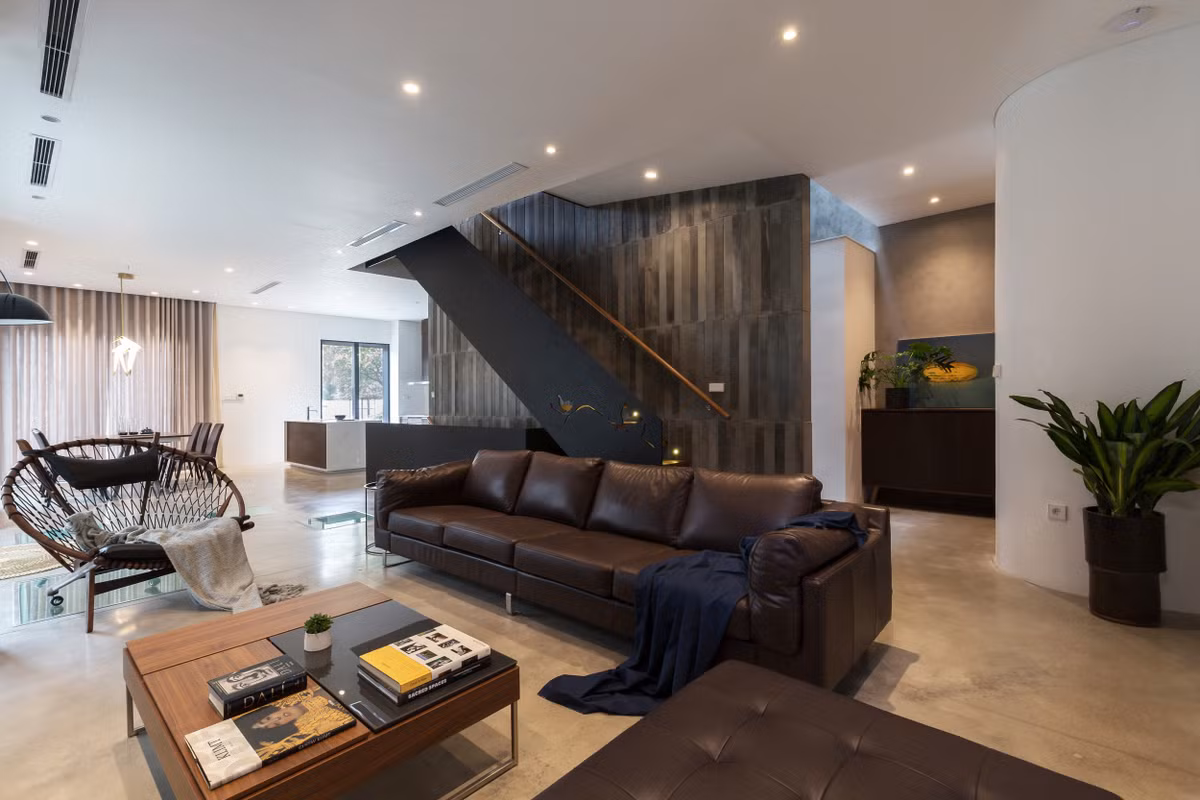 Phòng khách rộng rãi, thoáng đãng.