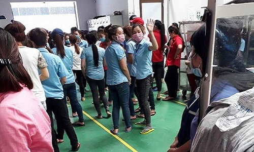 Các công nhân của công ty.