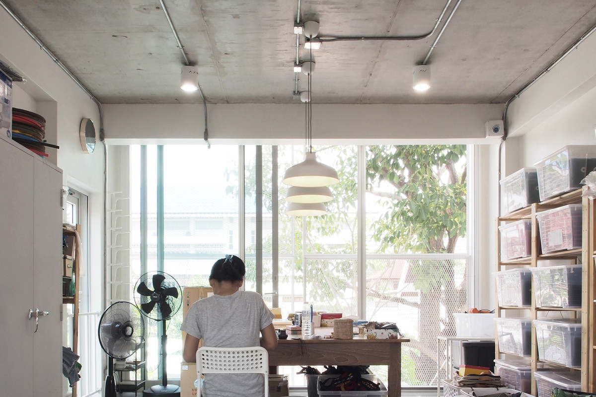 Không gian làm việc lý tưởng với tầm nhìn ra bên ngoài.