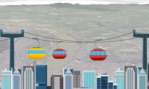 Theo nguồn tin trên Zing, Hà Nội vừa nhận được đề xuất của Tập đoàn Poma (Pháp) về xây dựng cáp treo vượt sông Hồng giảm ùn tắc giao thông. Ảnh: Zing.