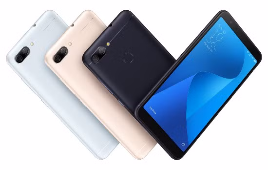 Asus Zenfone Max M1 (4,85 triệu đồng): Không chịu thua kém các đối thủ, Asus cũng “tham chiến” phân khúc smartphone tầm trung hiện đại với phiên bản ZenFone Max Plus M1 (ZB570TL). Máy có nhiều ưu điểm như thiết kế viền mỏng, pin dung lượng khủng và camera kép.