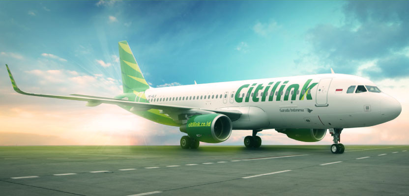 Citilink là một hãng bay chi phí thấp có trụ sở tại Jakarta, Indonesia. Hãng được thành lập vào năm 2001 cung ứng dịch vụ vận chuyển hành khách giữa các thành phố của Indonesia. Ảnh: Citilink.