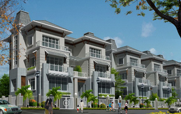 Nhà liền kề kiểu biệt thự được thiết kế kỳ công từ phần mái nhà đến kiến trúc chung. Ảnh: Kientrucbietthuphap.