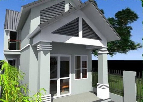 Nhà cấp 4 mái thái thiết kế trên khuôn viên rộng rãi, với khoảng không gian đẹp. Ảnh: Thietkenhadepmoi.