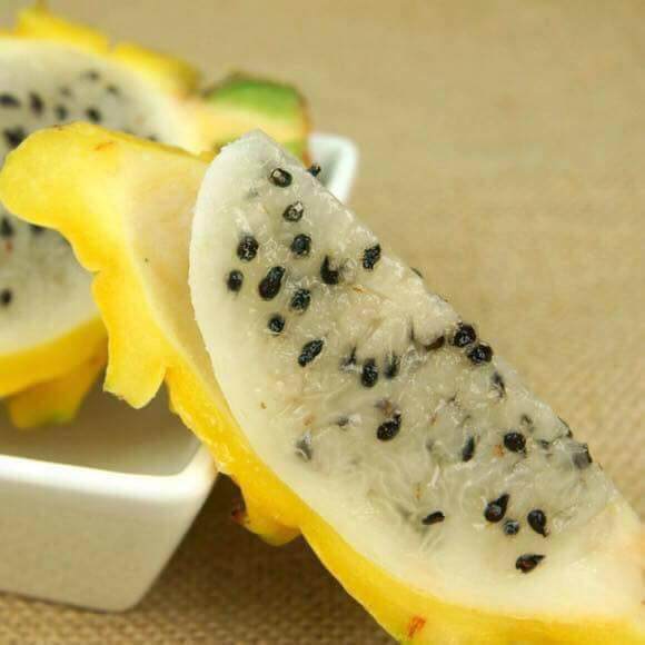 Theo một số người bán, thanh long vàng có vị ngọt mát, mềm tan trong miệng. Ảnh: FB Nguyễn Huyền.