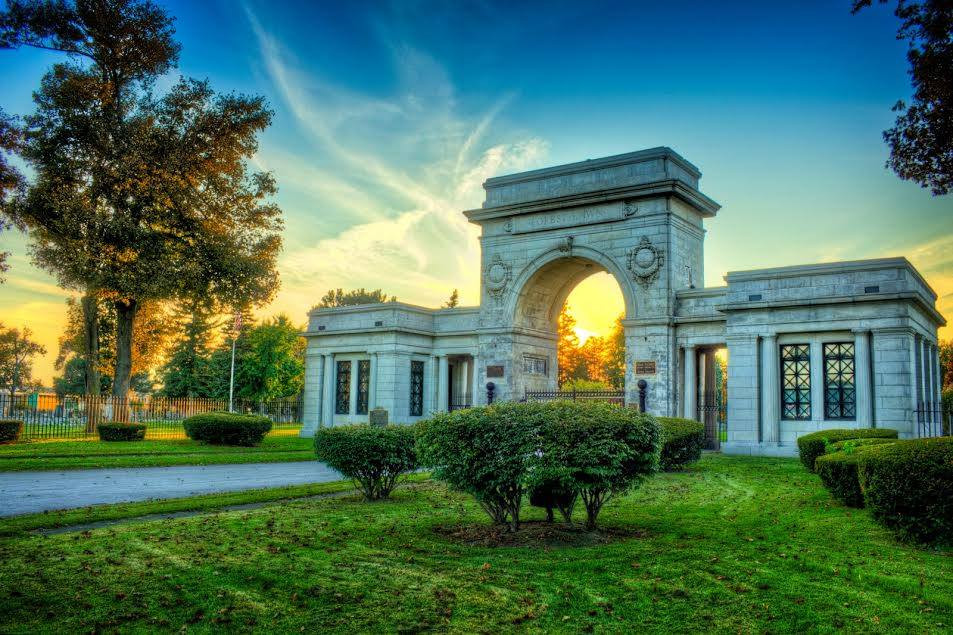 Nghĩa trang xa xỉ này được thiết kế như một khu resort vì phong cảnh thanh bình, sang trọng chứ không âm u. Ảnh: Printest.