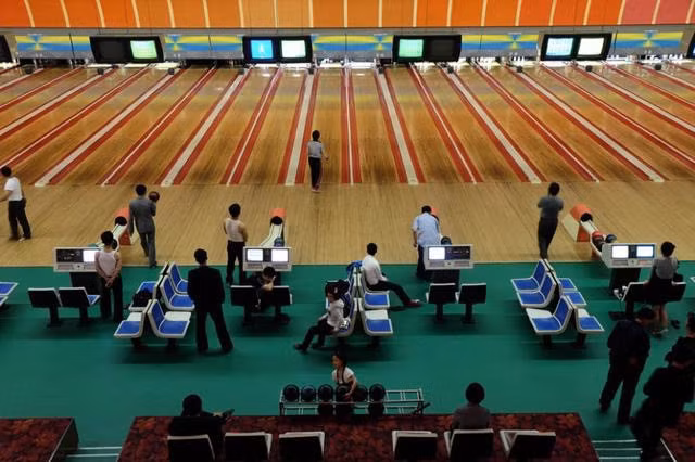 Bên trong một khu giải trí cao cấp, hiện đại ở Triều Tiên.