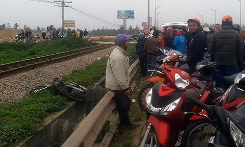 Hiện trường vụ tai nạn.