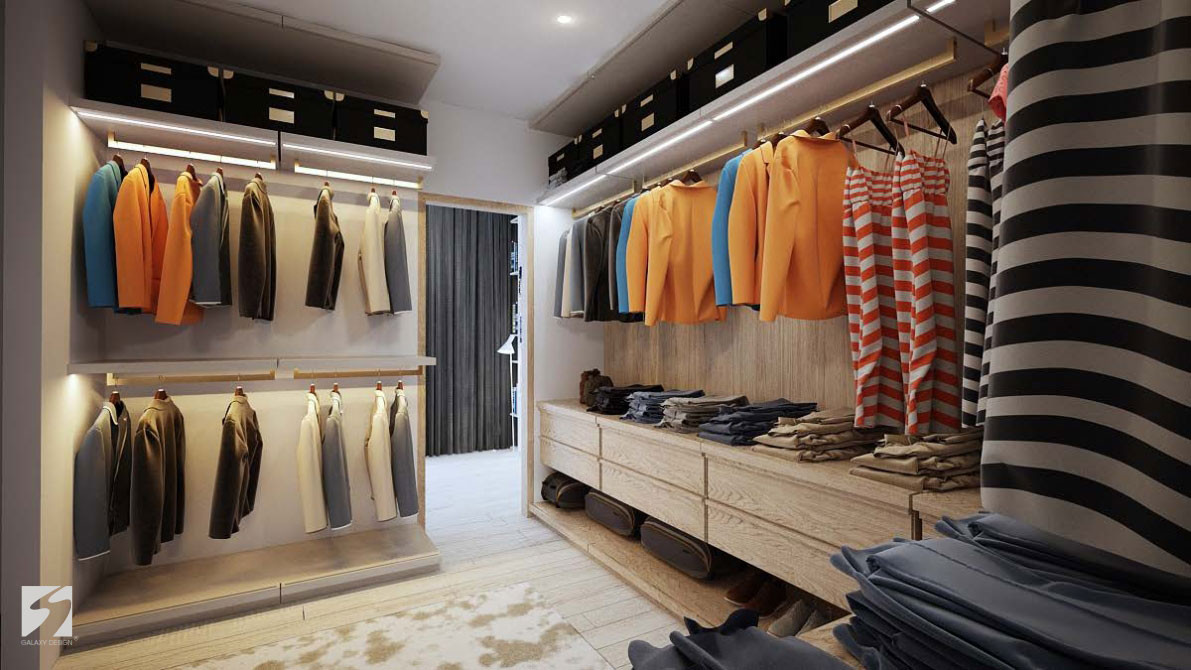 Tủ đựng quần áo lớn.