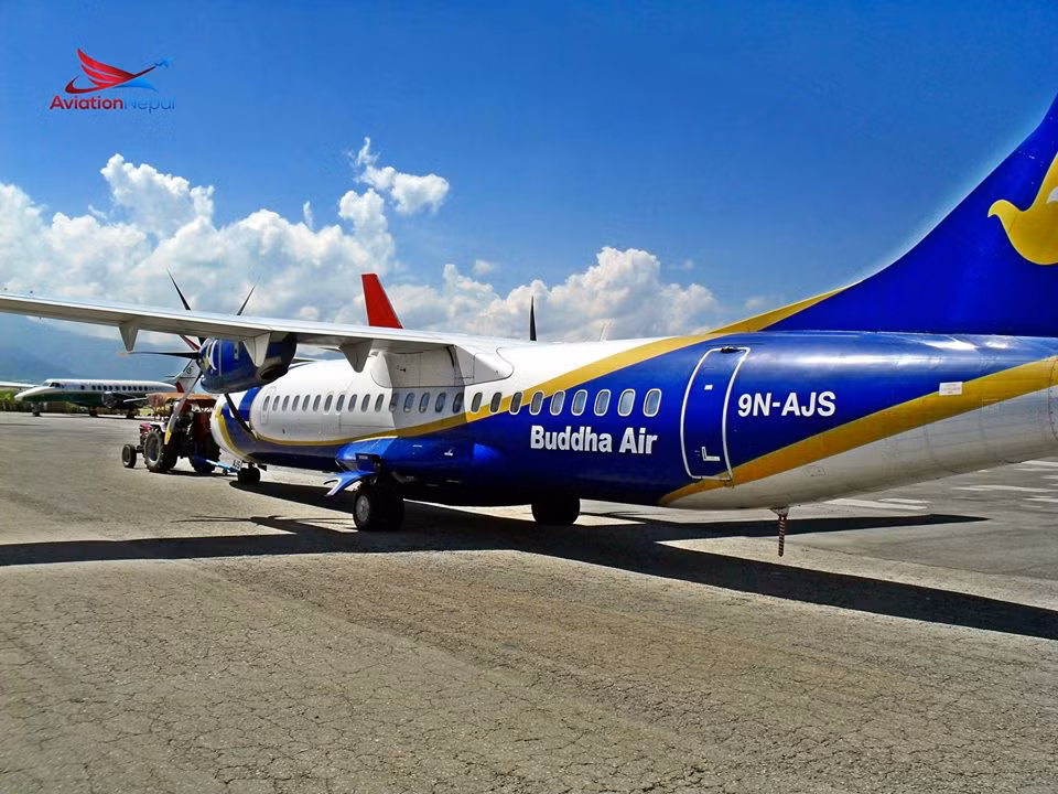 Chỉ được xếp hạng một sao, hãng hàng không Buddha Air của Nepal bị liệt vào danh sách hãng bay tệ nhất thế giới 2018. Ảnh: ATR 72.