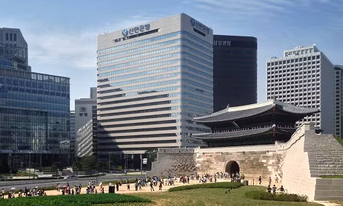 Shinhan Financial Group có trụ sở chính tại Seoul, Hàn Quốc. Ảnh: Fintechasia.