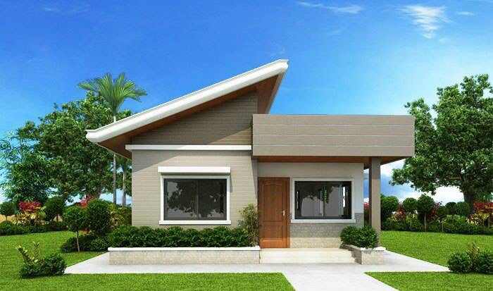 Thiết kế nhà 1 tầng 2 phòng ngủ theo phong cách hiện đại là phương án lý tưởng dành cho những gia đình có ít thành viên. Ảnh: Xhouse.