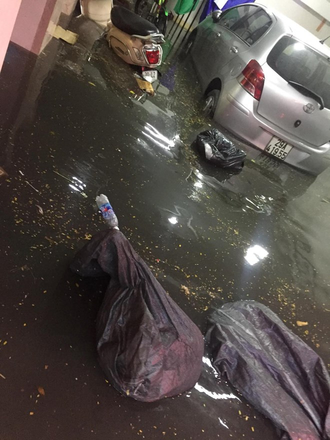 Các tuyến phố dự báo sẽ bị ngập như: Phan Bội Châu; Lý Thường Kiệt; Ngã năm Đường Thành; Cao Bá Quát; Đội Cấn; Thụy Khuê; Minh Khai (đoạn chân cầu Vĩnh Tuy); Bến xe phía Nam (Giải Phóng); Nguyễn Chính (Tân Mai); Thanh Đàm; Nguyễn Khuyến; Trường Chinh; Phố Hoa Bằng; Phạm Văn Đồng; Ngọc Lâm; Hoàng Như Tiếp; Hoàng Mai; Định Công; Trần Bình; Lê Duẩn (cửa ga Hà Nội); Vân Hồ; Nguyễn Khang; Hoàng Cầu; Nguyễn Xiển; Cầu Dậu; Thái Hà; Phạm Ngọc Thạch; Lương Đình Của;... (Ảnh: PV/Vietnam+)