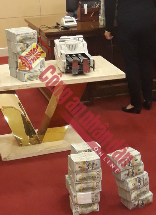 USD thu giữ tại trụ sở Công ty và nhà các đối tượng