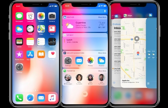 iPhone X sử dụng tấm nền OLED với màn hình Super Retina Display với kích cỡ 5,8 inch độ phân giải 1125 x 2468 pixel, bên trong được trang bị vi xử lý Apple A11 gồm 2 lõi hiệu năng cao và 4 lõi tiết kiệm điện cùng với RAM 3GB, bộ nhớ trong 64/256GB.