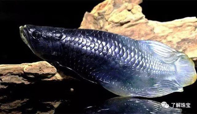 Ngọc bích hình cá uốn lượn tượng trưng cho tiền tài may mắn.