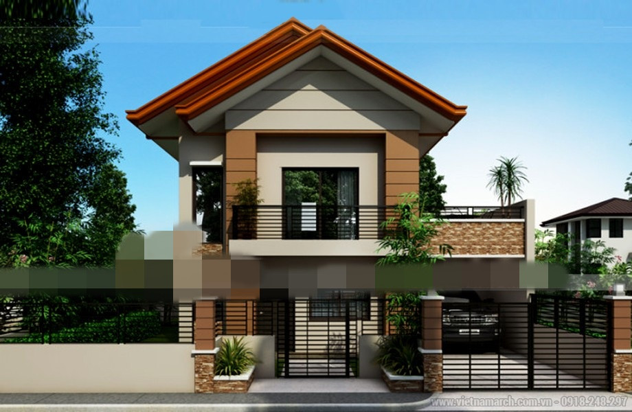 Lối vào nhà nổi bật với thiết kế thoáng đãng, tạo không gian mở. Ảnh: Vietnamarch.