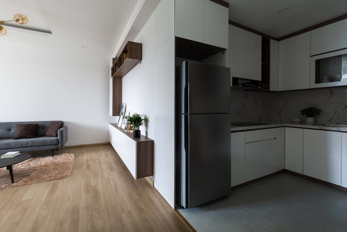 Với 250 triệu đồng hoàn thiện nội thất, KTS Chu Văn Đông và nhóm thiết kế chọn giải pháp giảm thiểu các yếu tố rườm rà, tránh lãng phí.