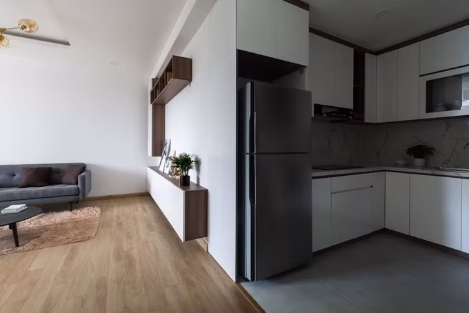 Với 250 triệu đồng hoàn thiện nội thất, KTS Chu Văn Đông và nhóm thiết kế chọn giải pháp giảm thiểu các yếu tố rườm rà, tránh lãng phí.