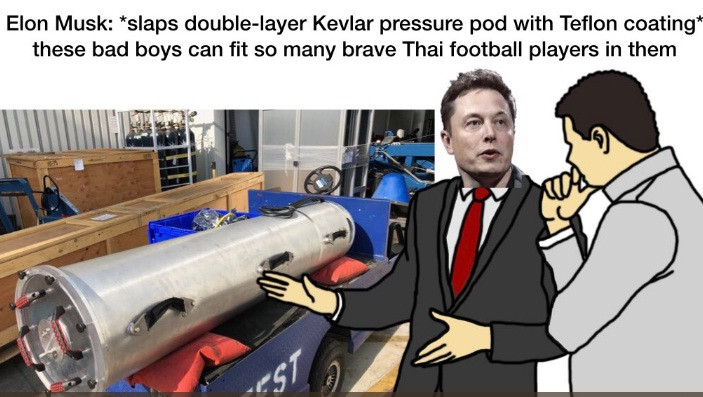 Viết trên Twitter, Elon Musk hy vọng chiếc tầm ngầm mini này sẽ thực sự hữu ích cho hoạt động giải cứu ở Thái Lan. Nếu không, có lẽ nó sẽ được sử dụng trong các tình huống tương lai. Ảnh: Twitter.