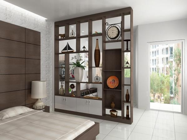 Một kệ để đồ là lựa chọn phù hợp vì có những khoảng mở vừa đủ. Ảnh: Noithatnice.