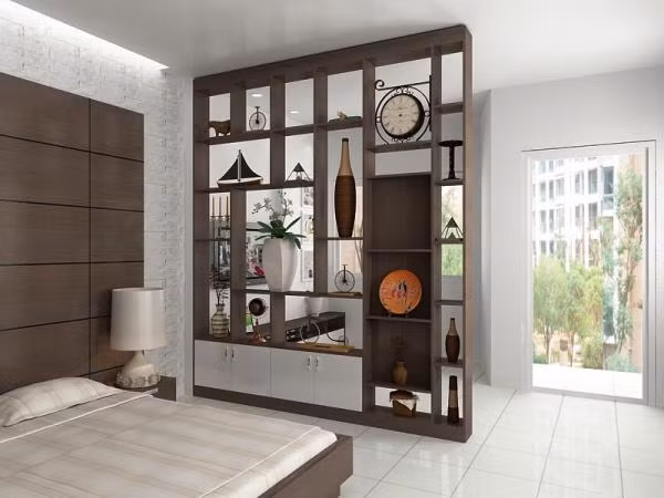 Một kệ để đồ là lựa chọn phù hợp vì có những khoảng mở vừa đủ. Ảnh: Noithatnice.