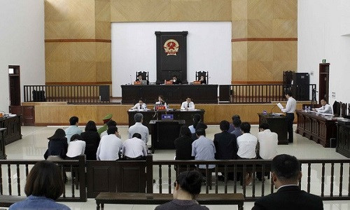 Toàn cảnh phiên tòa. (Ảnh: Văn Điệp/TTXVN)