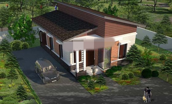 Phong cách kiến trúc hiện đại với khối hình đơn giản trong từng chi tiết là điểm nhấn của ngôi nhà. Ảnh: Angcovat.