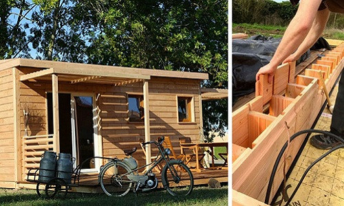 Đây là một giải pháp xây dựng thân thiện với môi trường cho những người ưa thích kiến trúc gỗ. Ảnh: Awesome Stuff 365.