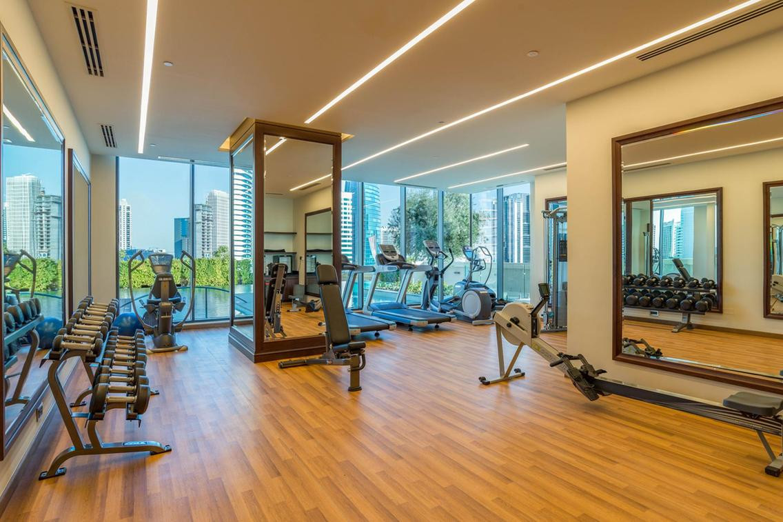 Phòng tập gym của tòa nhà cao cấp.