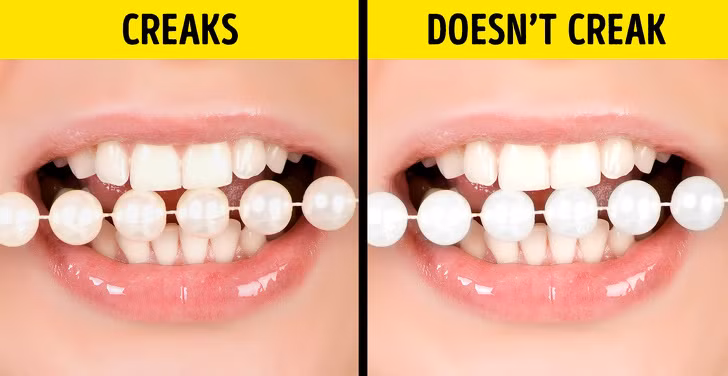 Để phân biệt ngọc trai giả hay thật, bạn có thể kiểm tra bằng răng. Nếu cắn một viên ngọc trai, bạn sẽ cảm thấy rất cứng và rít. Ngọc trai nhân tạo không có tính chất như vậy.