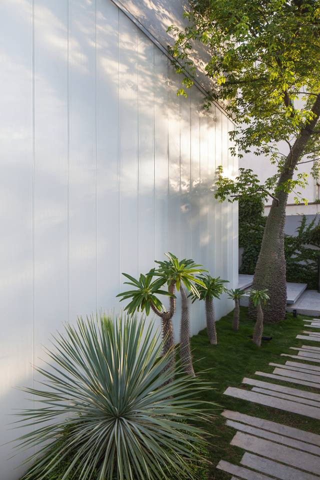 Lối ra sân vườn.