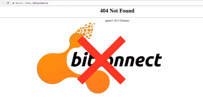 Ngày 17/1 vừa qua, trang chủ của sàn tiền ảo Bitconnect đăng thông báo "chính thức dừng hoạt động cho vay và tạm thời đóng sàn giao dịch nội bộ". Ảnh: BizLive.