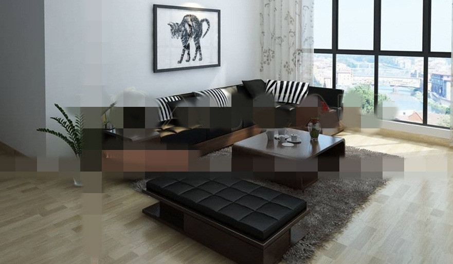 Màu gỗ nâu đen huyền bí, sang trọng tạo vẻ đẹp cá tính rất riêng cho phòng khách. Ảnh: Noithattoancau.