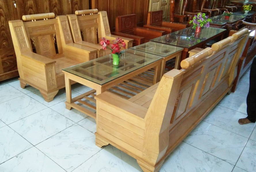 Mẫu salon thiết kế tay cao, lưng cao không chỉ giúp bạn tựa lưng thoải mái mà để tay cũng dễ dàng. Ảnh: Noithatphovip.